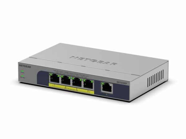 NETGEAR GS105PPv3 5-Port Gigabit Ethernet Unmanaged PoE+ Switch - Image 2