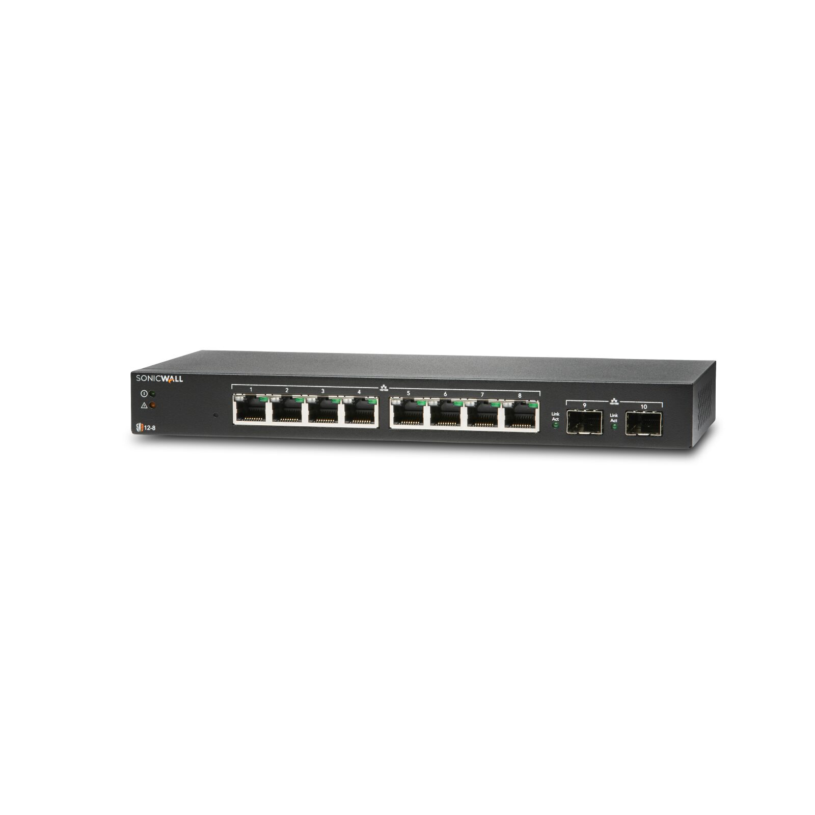 SonicWall SWS12-8 Manged Switch with 3YR 24x7 Dynamic Support