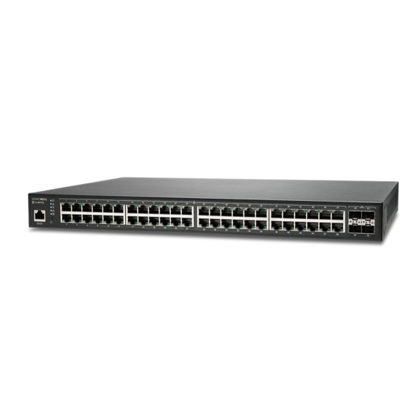 SonicWall SWS14-48FPOE 52 port Managed PoE Switch with 3YR 24x7 Dynamic Support